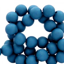 Acryl Perlen 4mm matt Prussian blue